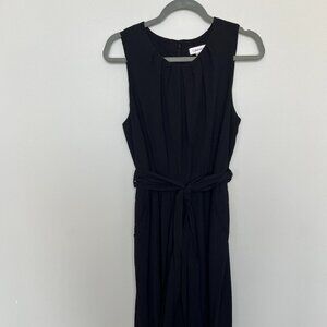Calvin Klein Black Crepe Wide Leg Jumpsuit 12